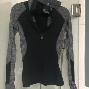 Size 4 LLL 1/4 zip with matching headband